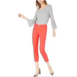 Adriano Goldschmied The Prima Crop Cigarette‎ Crop Orange Jeans Size 26